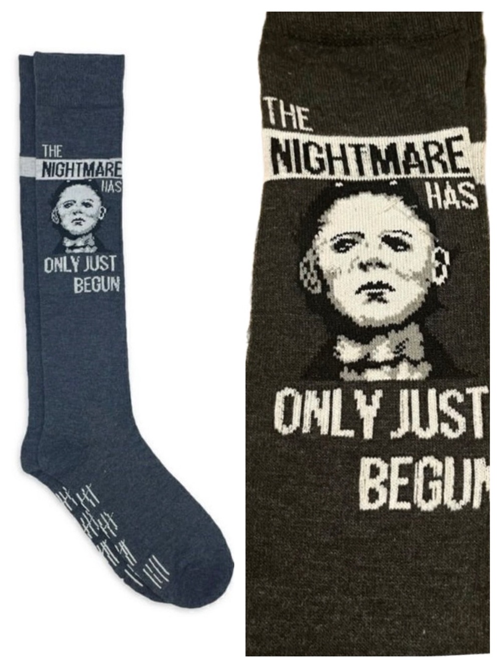 Michael Myers Halloween Socks Knee High Women’s Licensed Universal Horror NWT